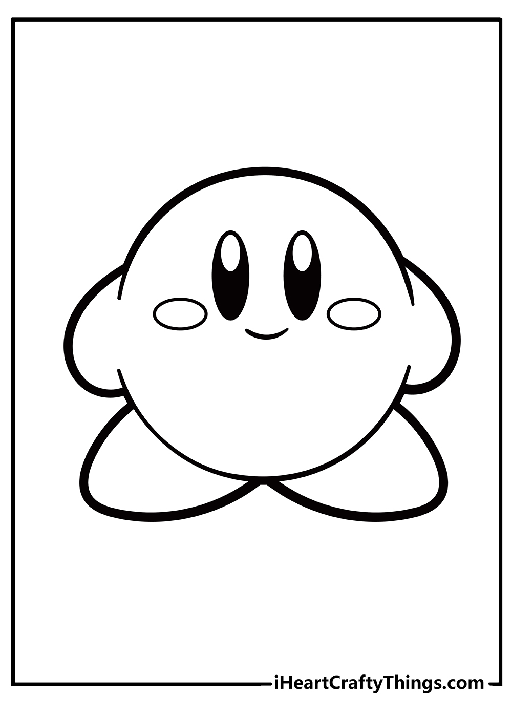 Kirby coloring pages free printables