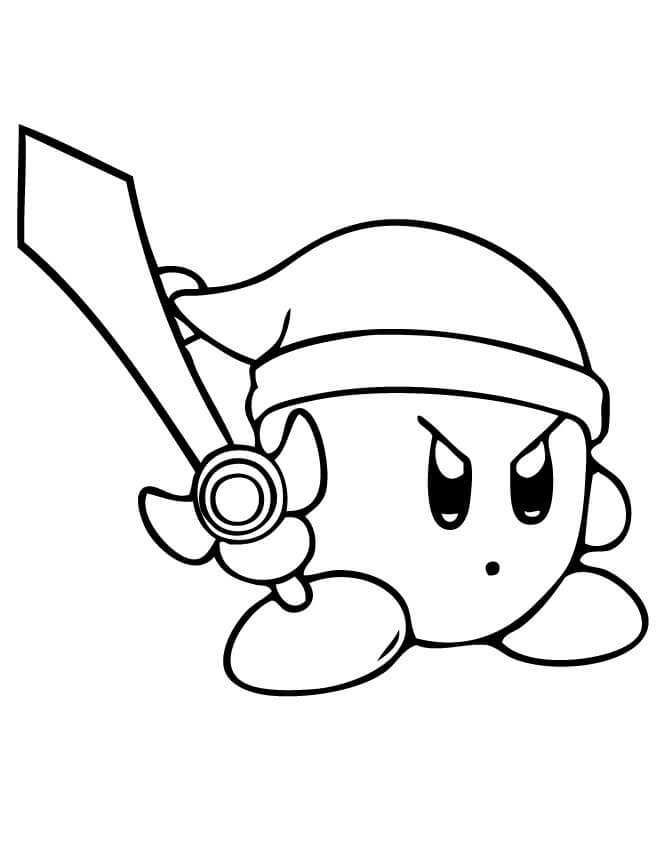 Kirby coloring pages pdf for kids