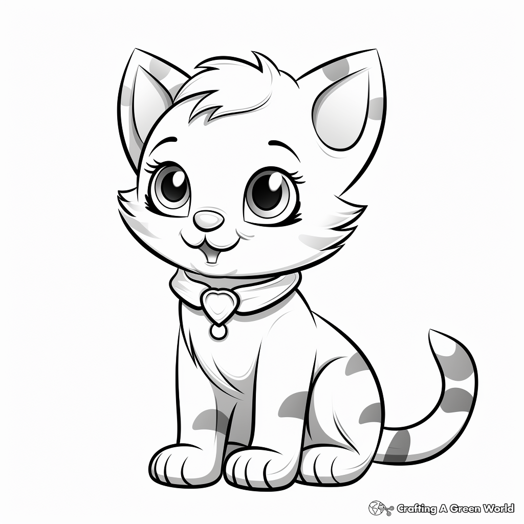 Kitty coloring pages