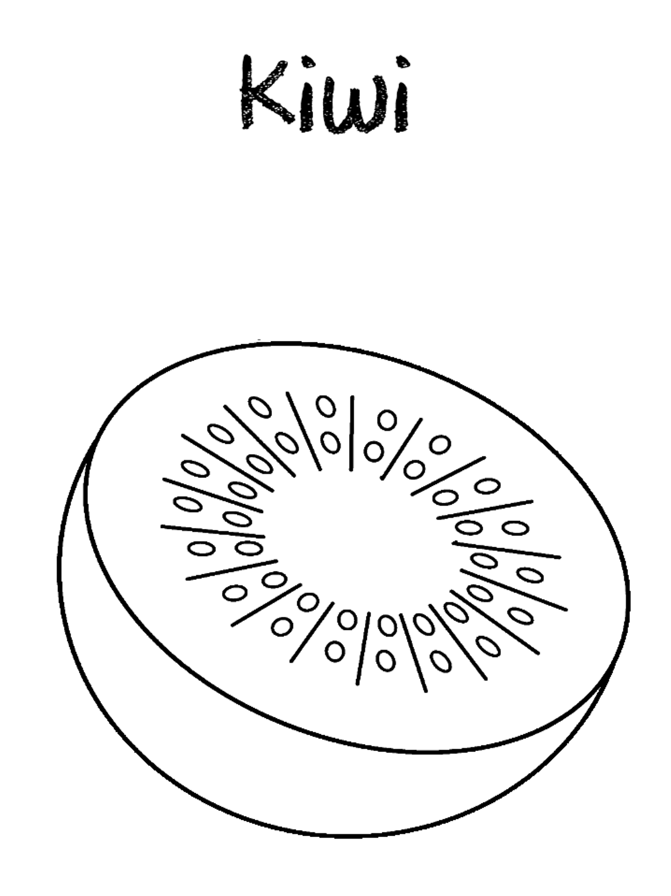 Kiwi coloring pages