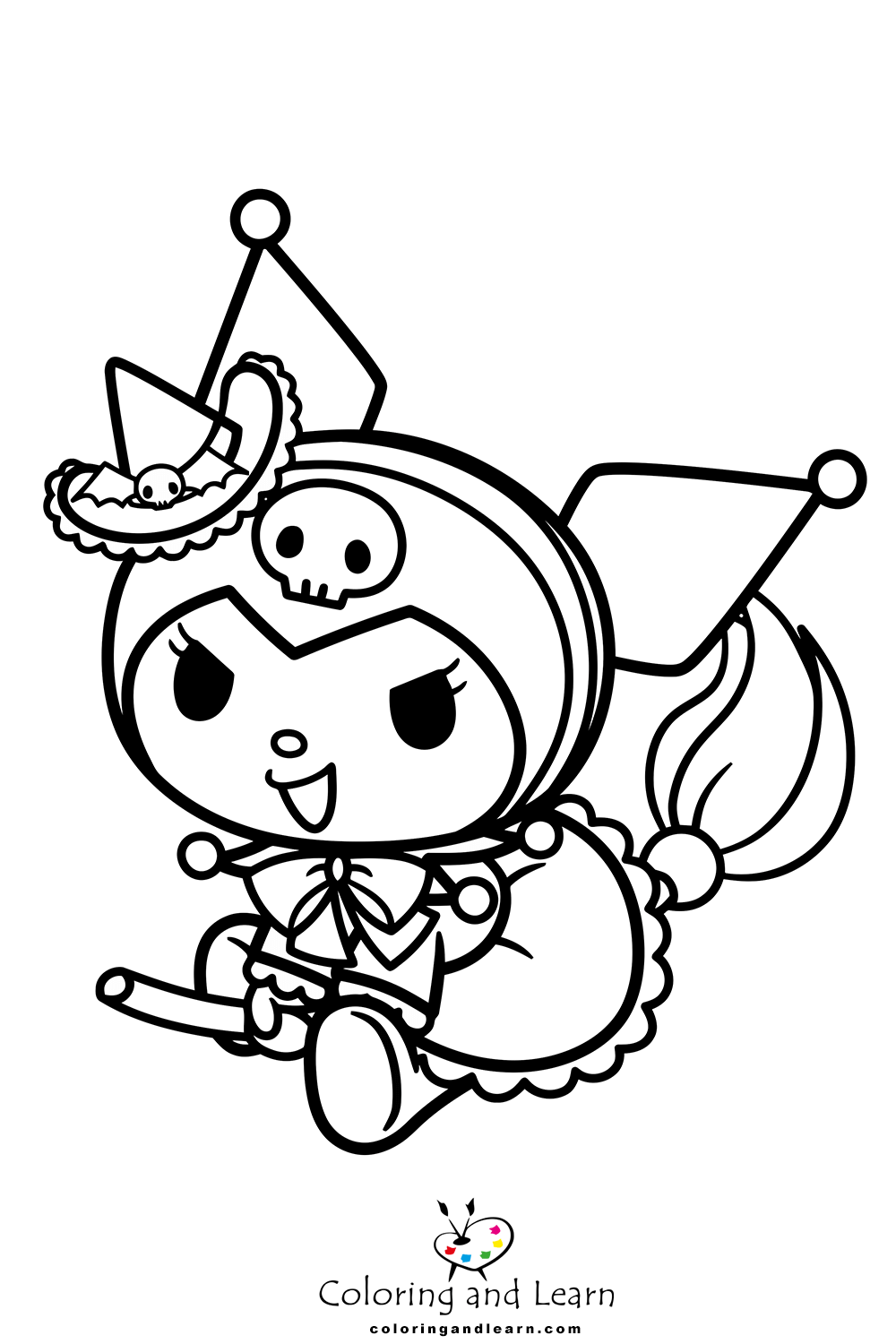 Kuromi coloring pages