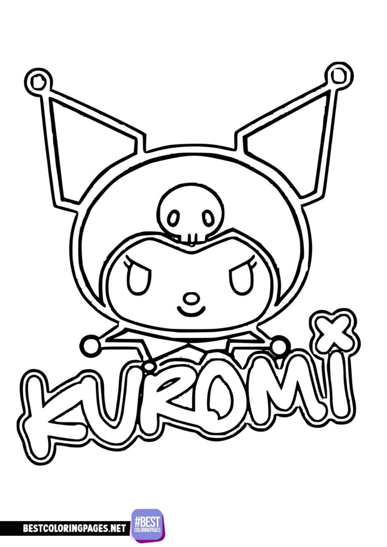 Kuromi coloring pages