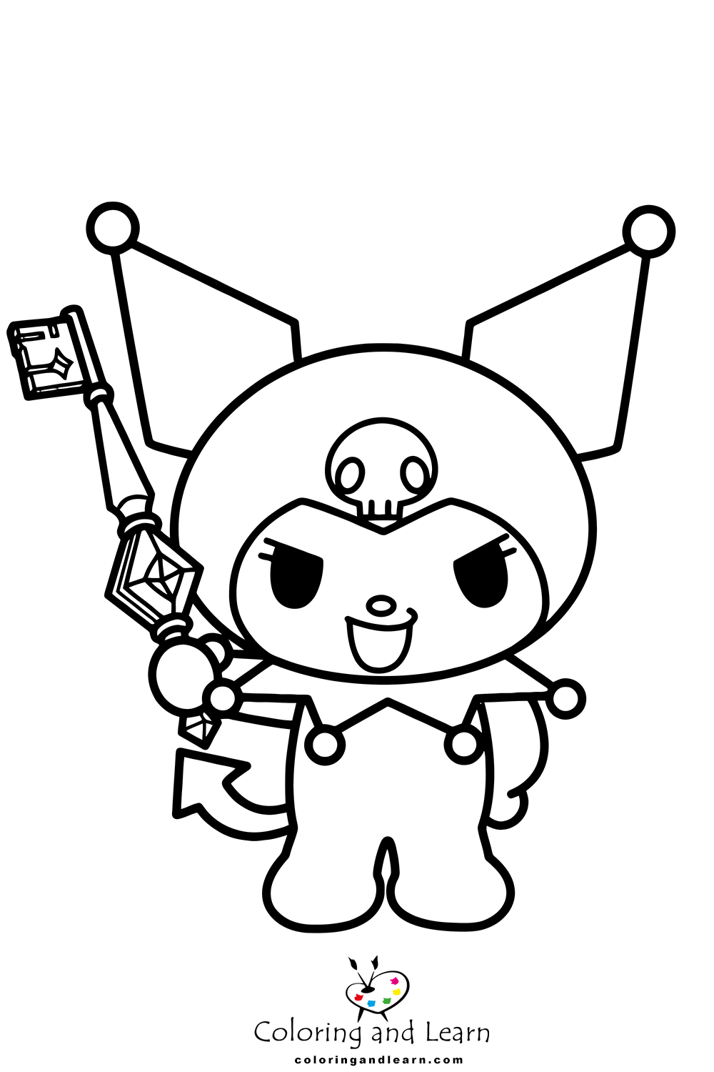 Kuromi coloring pages