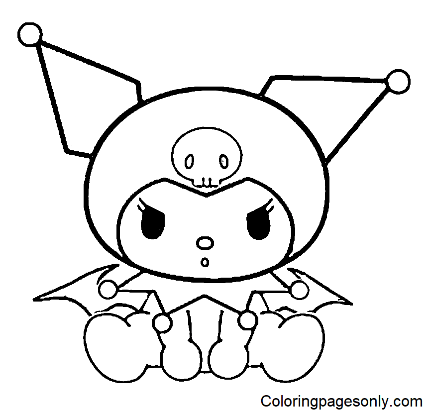 Kuromi coloring pages printable for free download