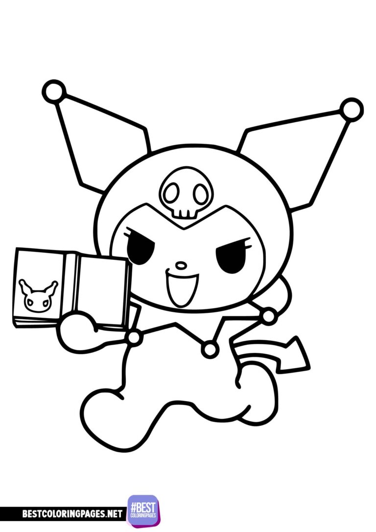 Kuromi coloring pages