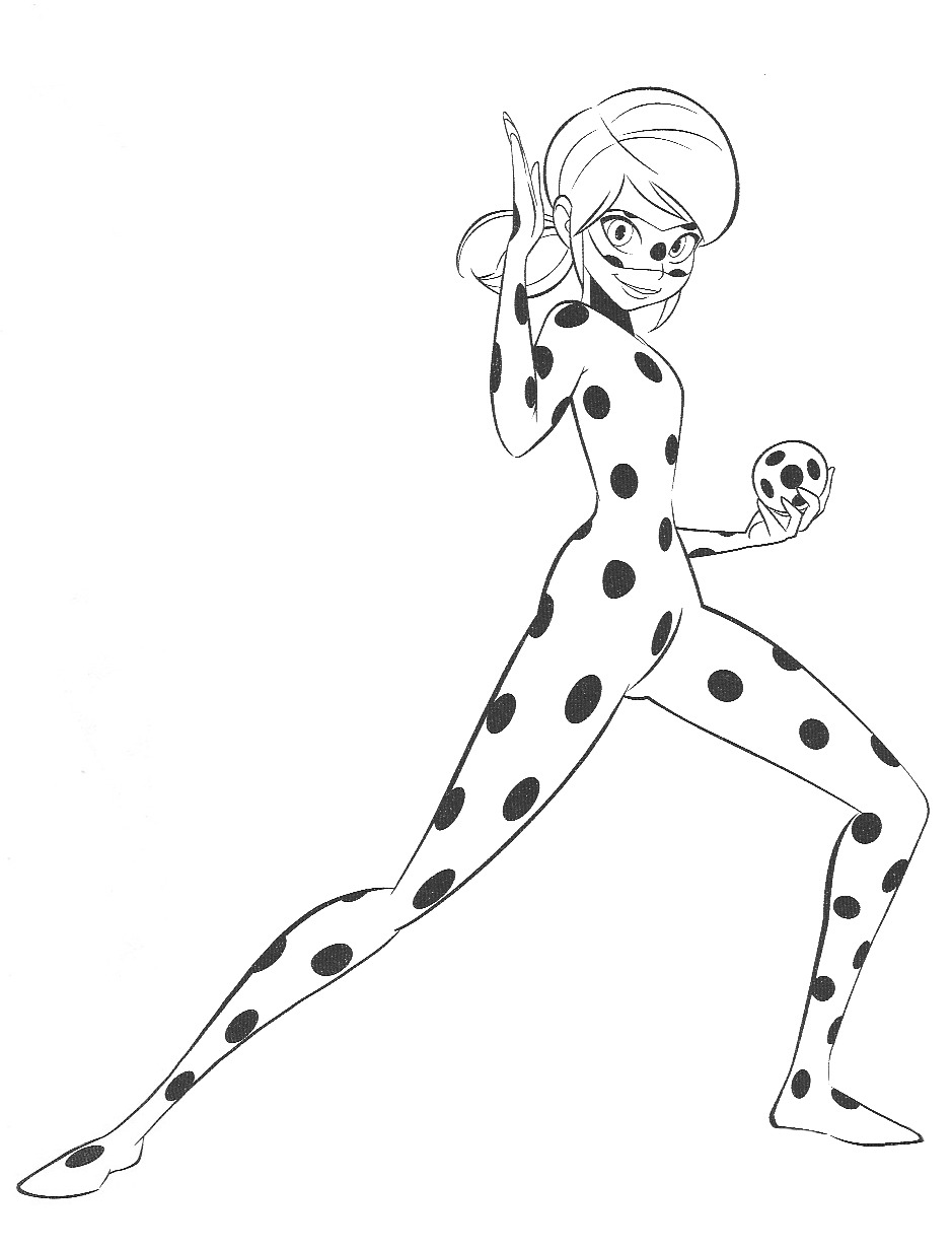 New beautiful miraculous ladybug coloring pages