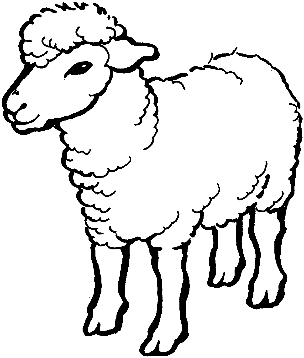 Free printable sheep coloring pages for kids