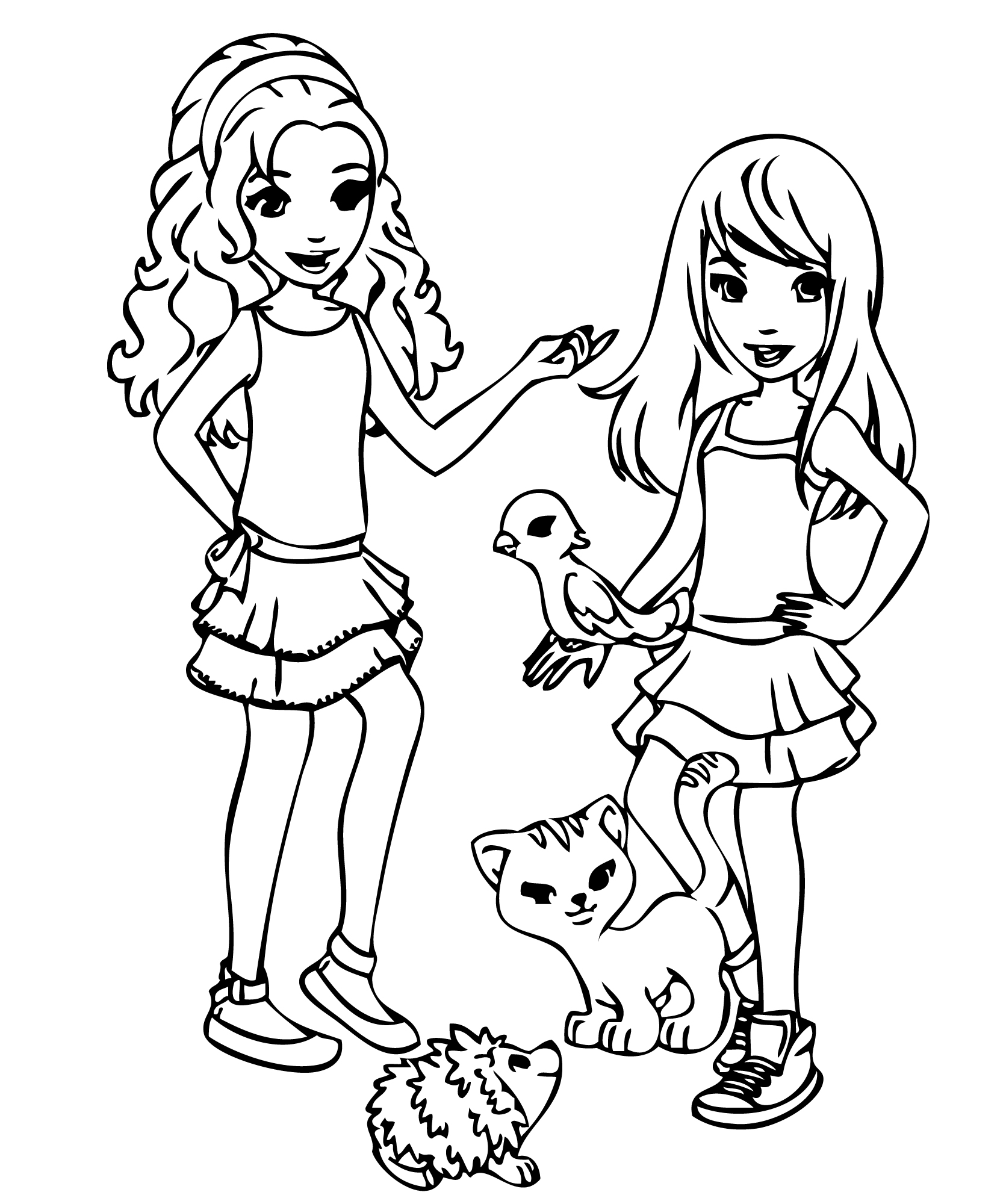 Lego friends coloring pages off