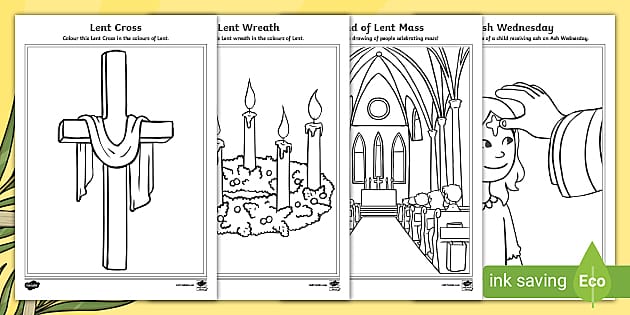 Lent coloring pages teacher