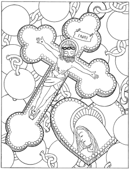 Color pages for big folks â immaculate heart coloring pages