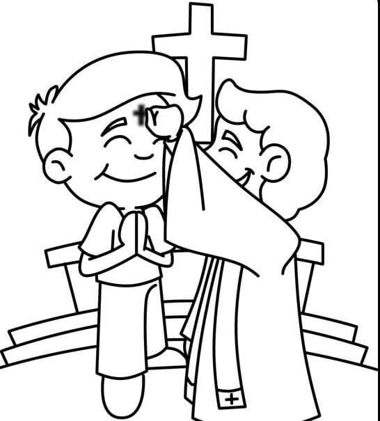 Ash wednesday coloring pages