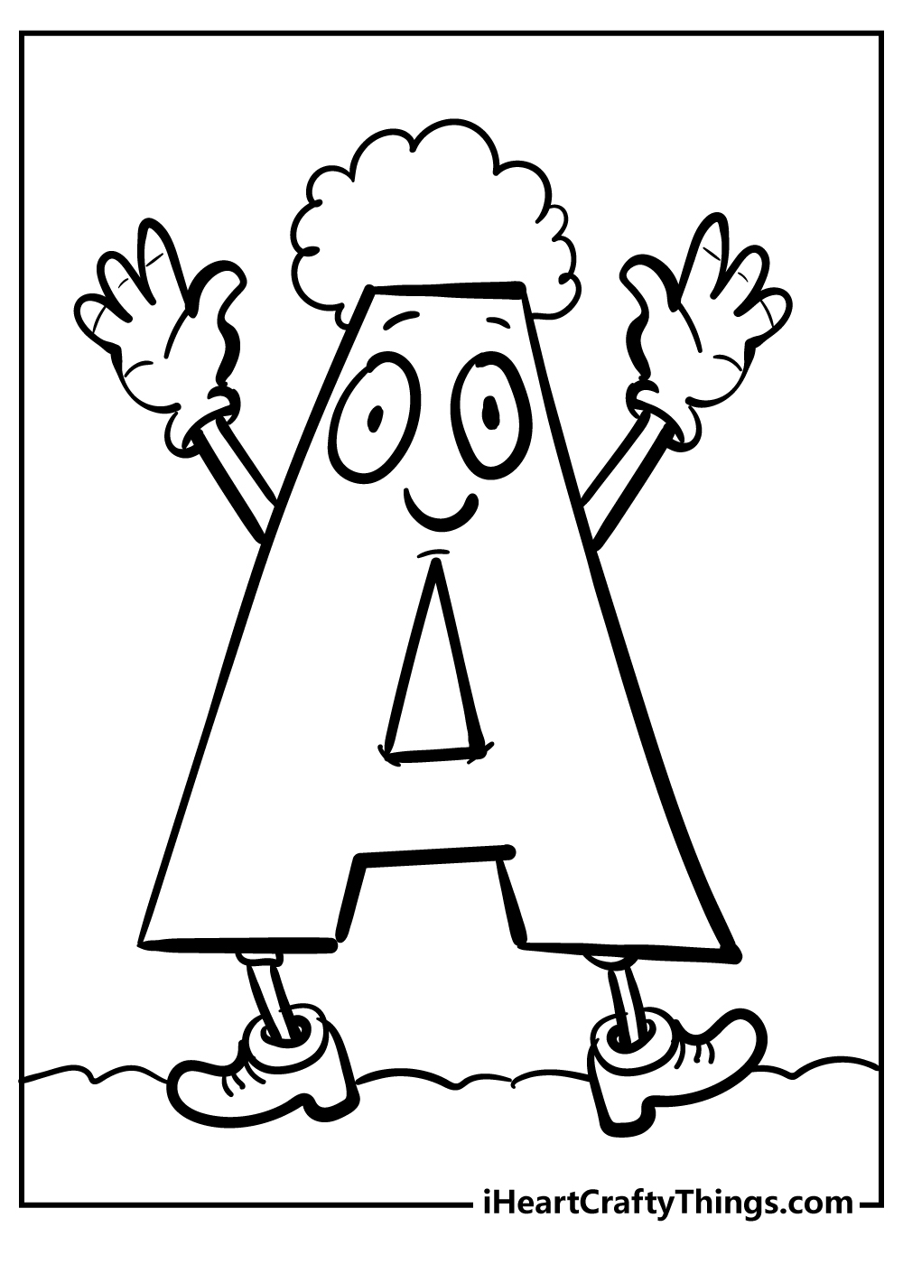 Letter a coloring pages free printables