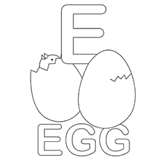 Top free printable letter e coloring pages online