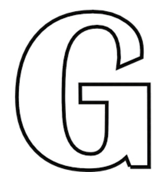 Letter g coloring page by cole bohrer tpt