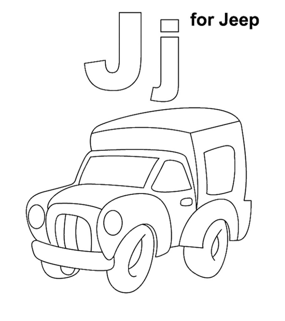 Top free printable letter j coloring pages online