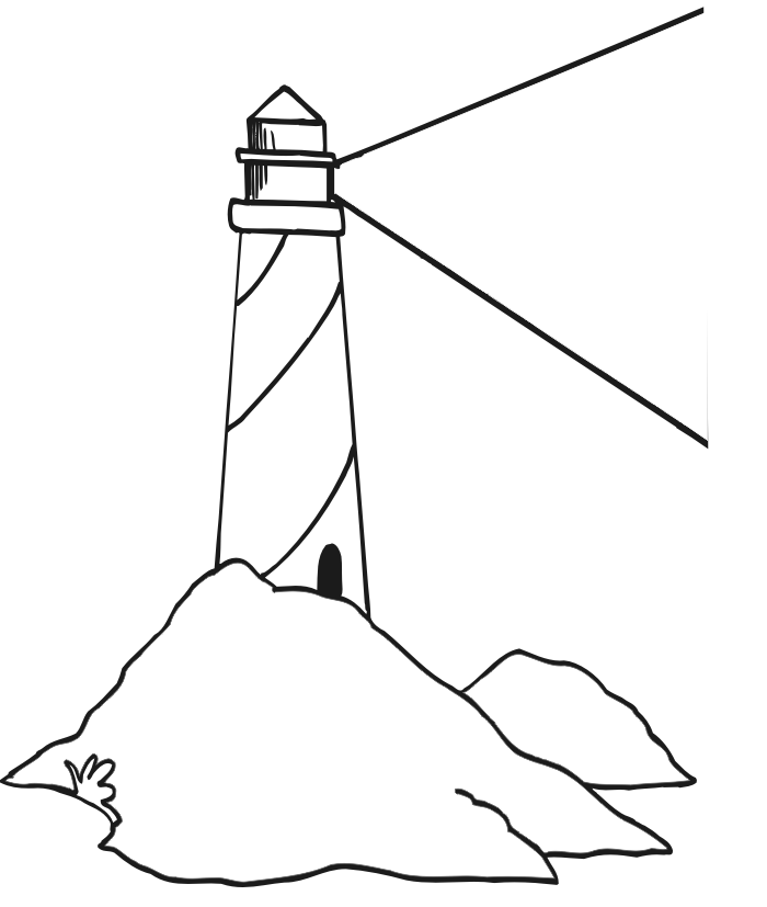 Lighthouse coloring page