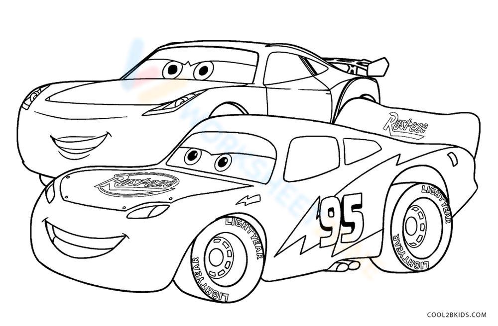 Lightning mcqueen and jackson storm worksheet