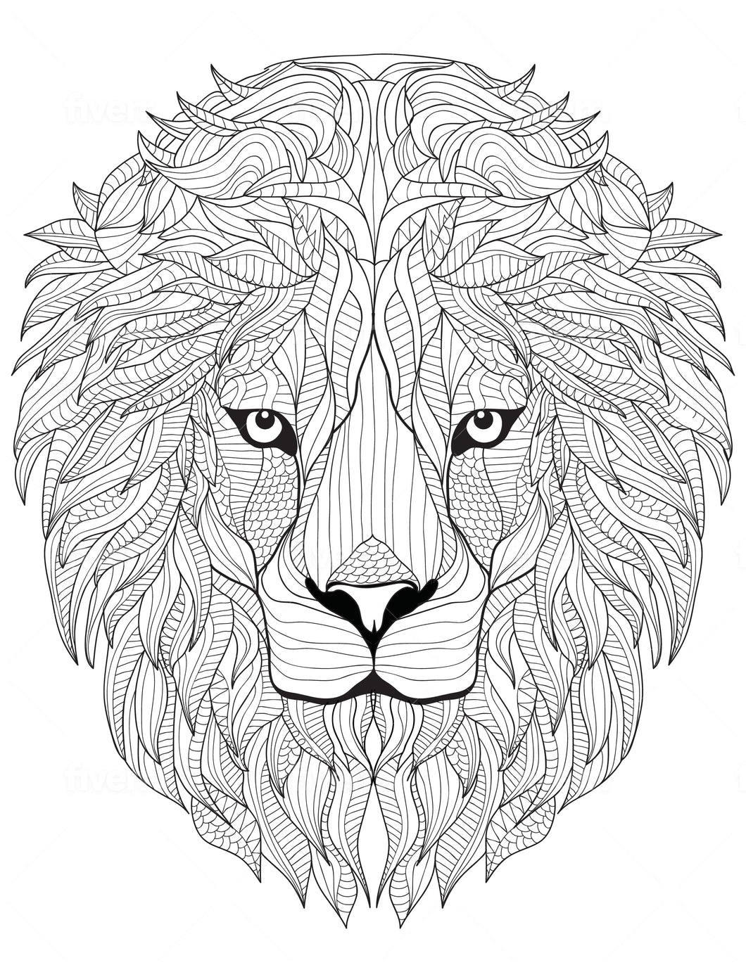 Lion coloring sheet goin postal brentwood