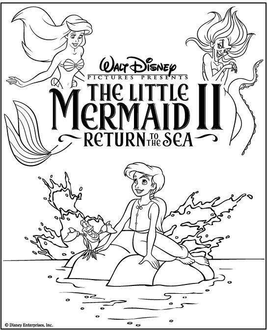 Disney coloring page mermaid coloring pages disney coloring pages the little mermaid ii