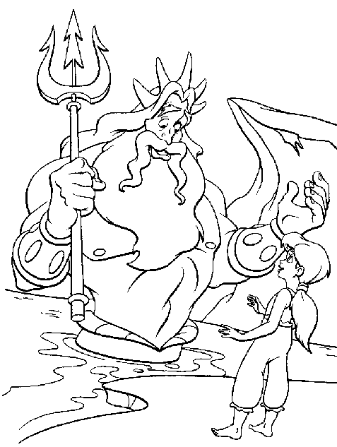 The little mermaid coloring pages