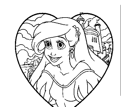 The little mermaid coloring page by serena on