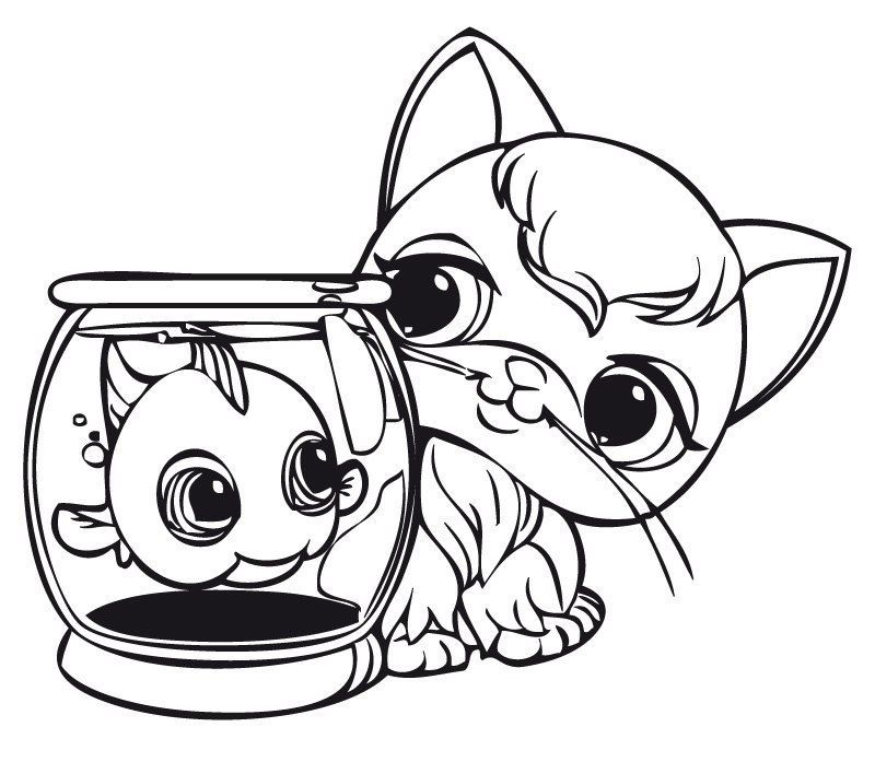 Littlest pet shop coloring pages