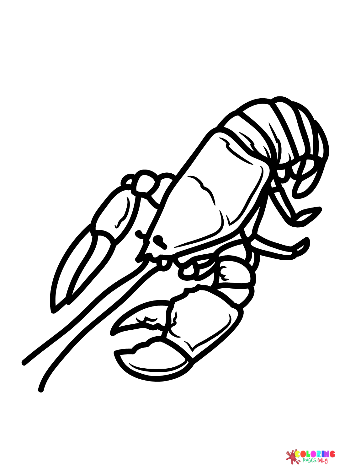 Lobster coloring pages printable for free download