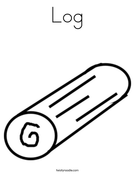 Log coloring page