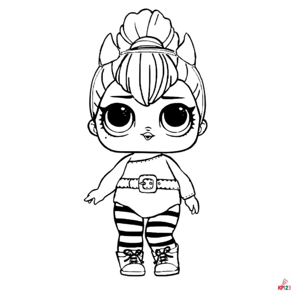 Lol dolls coloring page