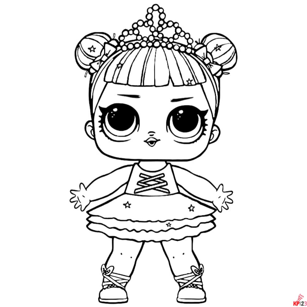 Lol dolls coloring page