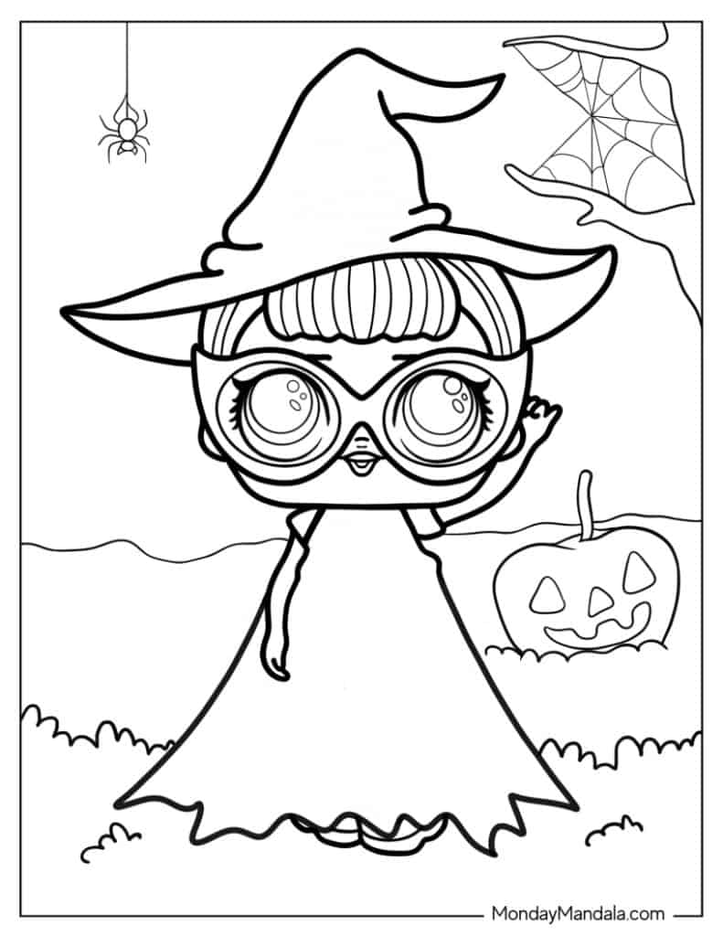 Lol surprise coloring pages free pdf printables