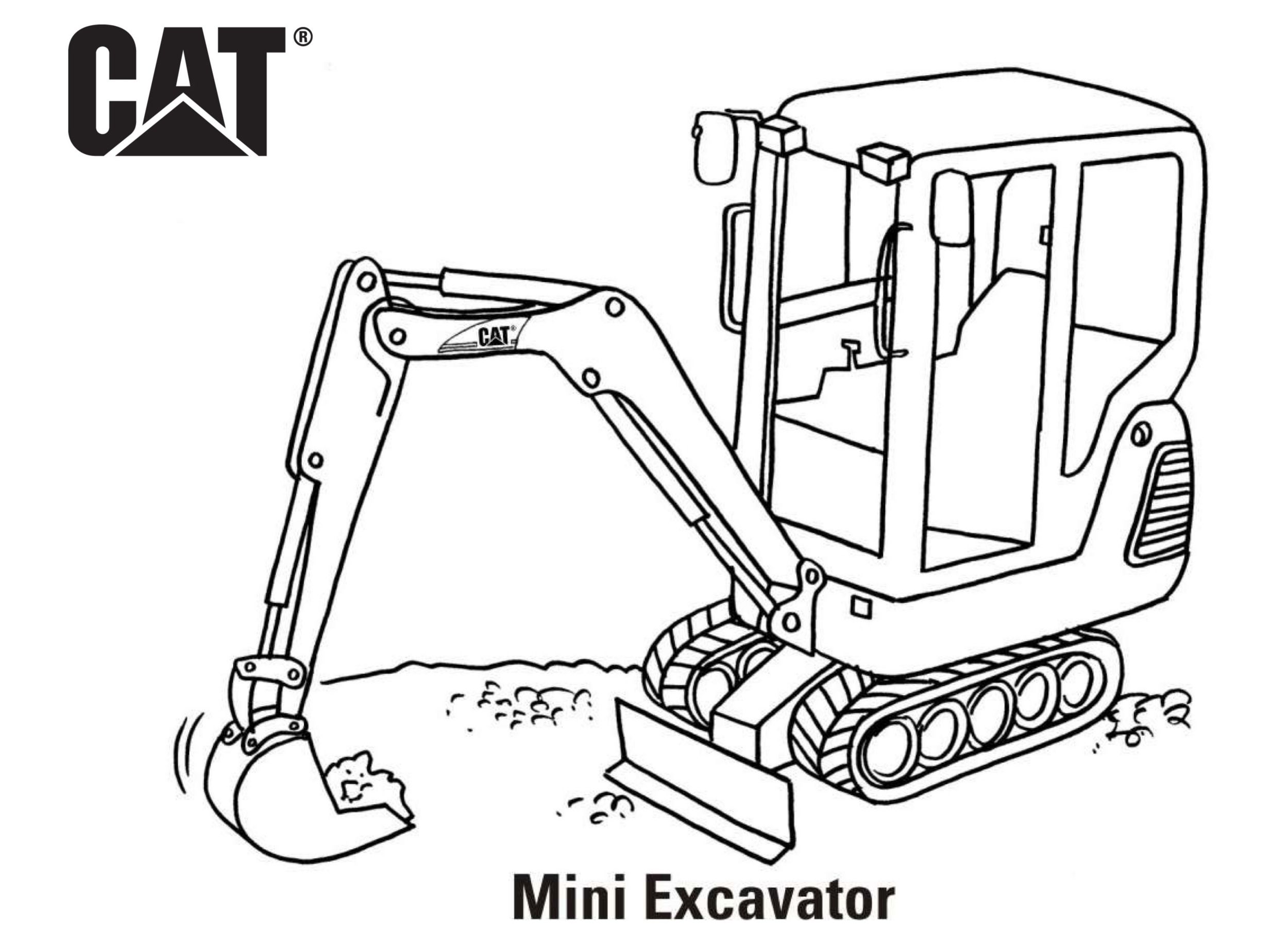 Equipment coloring pages erpillar