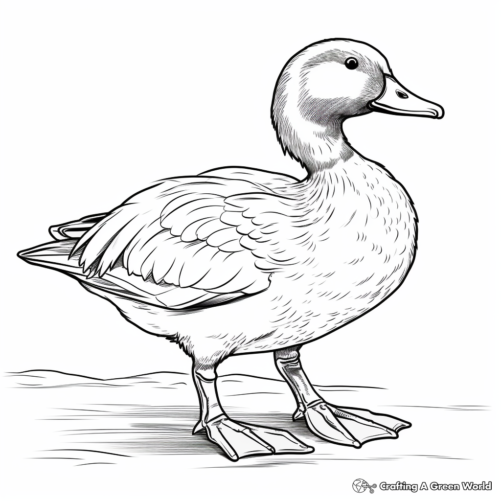 Duck coloring pages