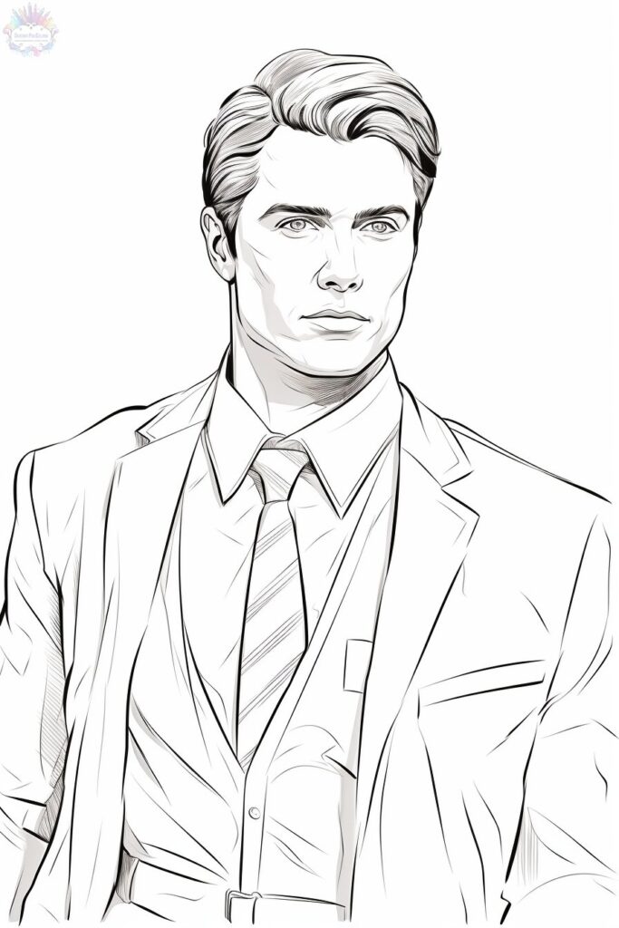 Man coloring pages