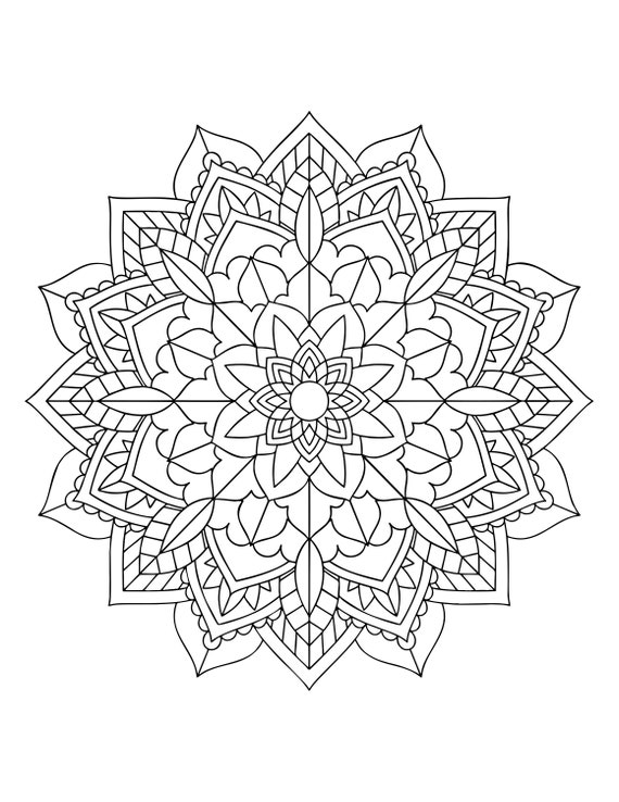 Mandala coloring pages adult coloring sheet printable coloring page grown up coloring printable art color anti