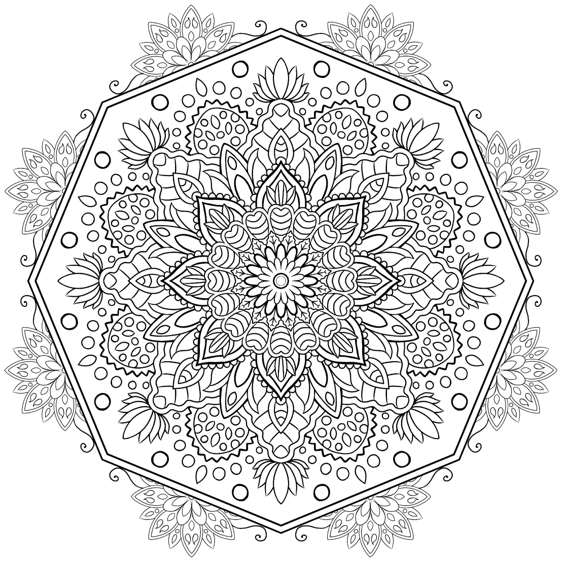 Mandala colouring pages â alphes corner