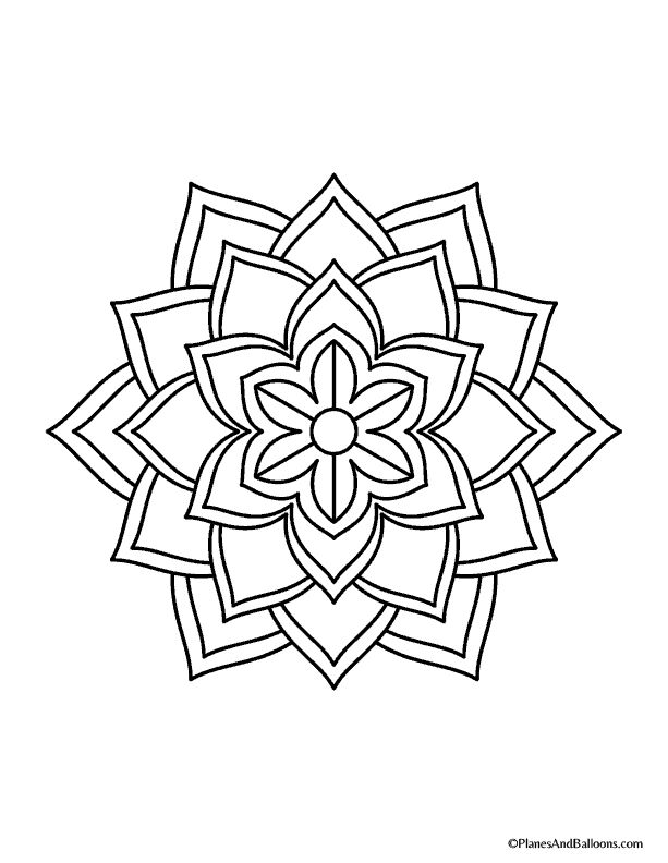 Easy mandala coloring pages that youll actually want to color mandala coloring pages simple mandala unicorn coloring pages