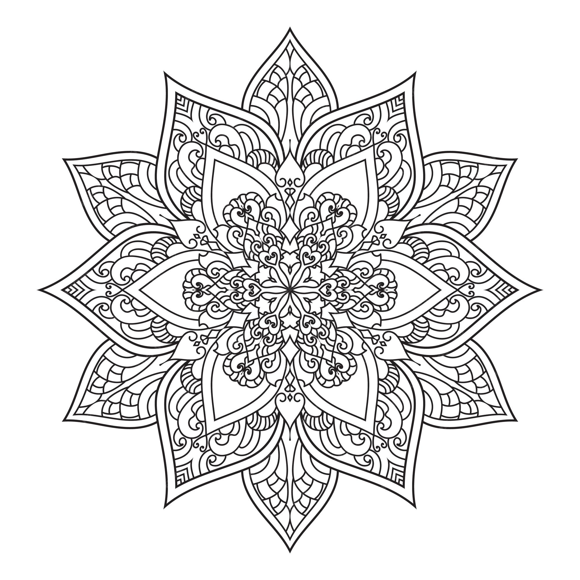 Premium vector mandalas for coloring book color pages anti