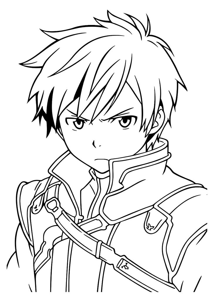 Kirito coloring pages