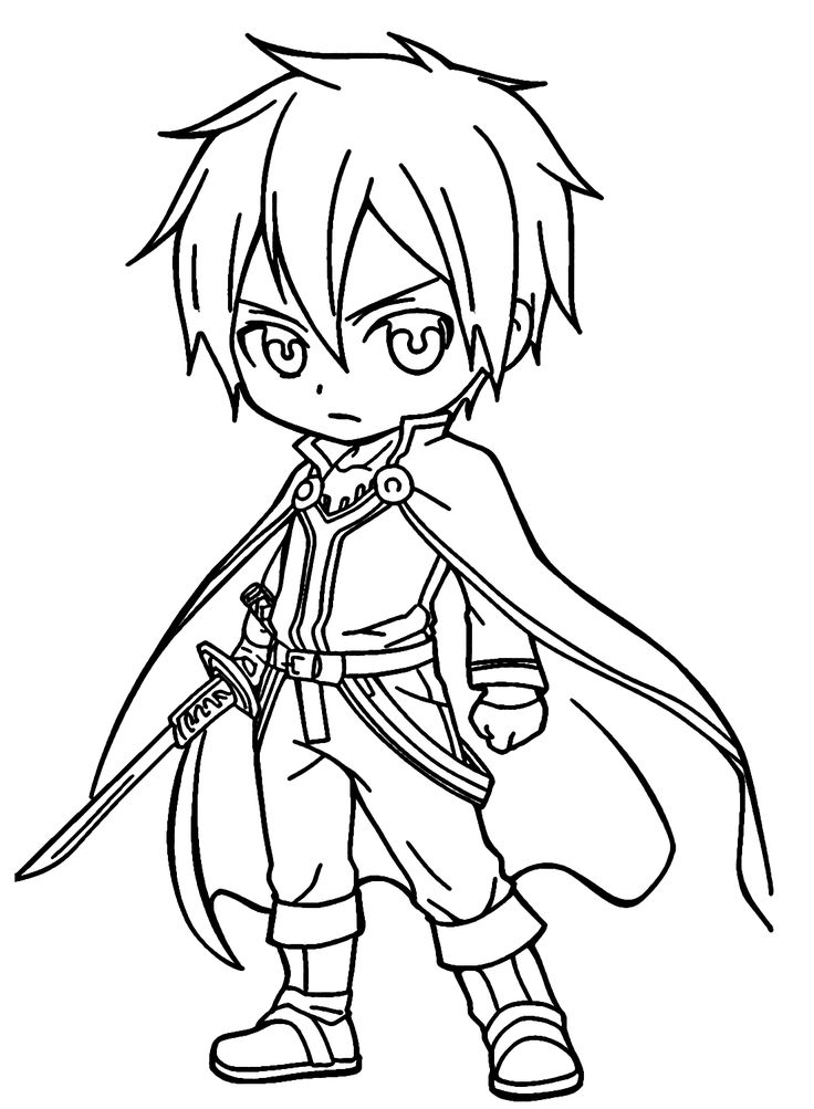 Kirito coloring pages