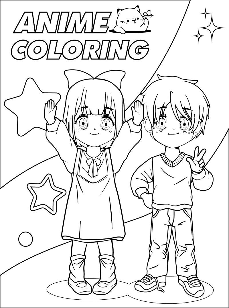 Coloring online free on anime manga coloring pages free for kids