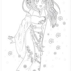 Anime coloring pages