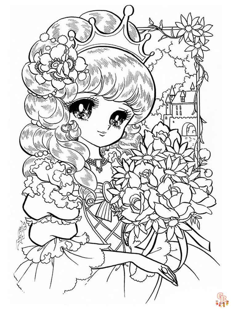 Manga coloring pages free printable for kids