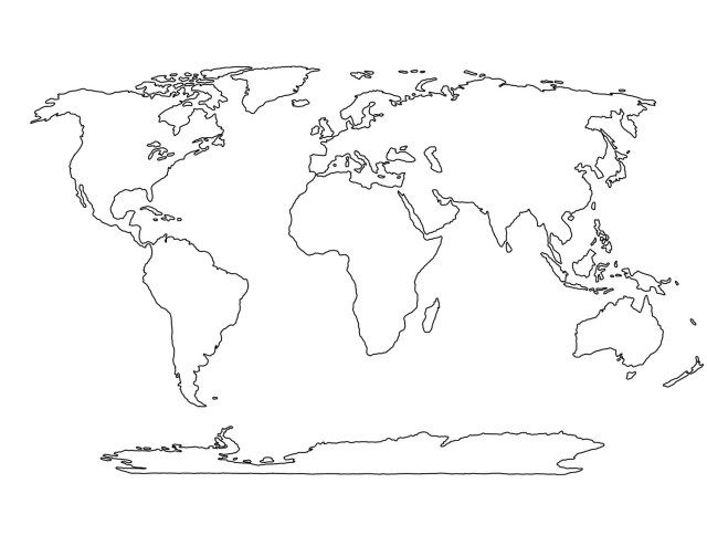 Great image of continents coloring page