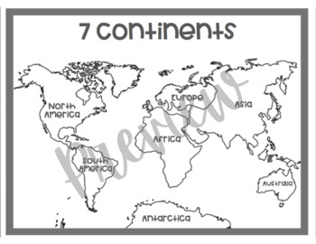 Black and white world map coloring sheet by teach with mackenzie