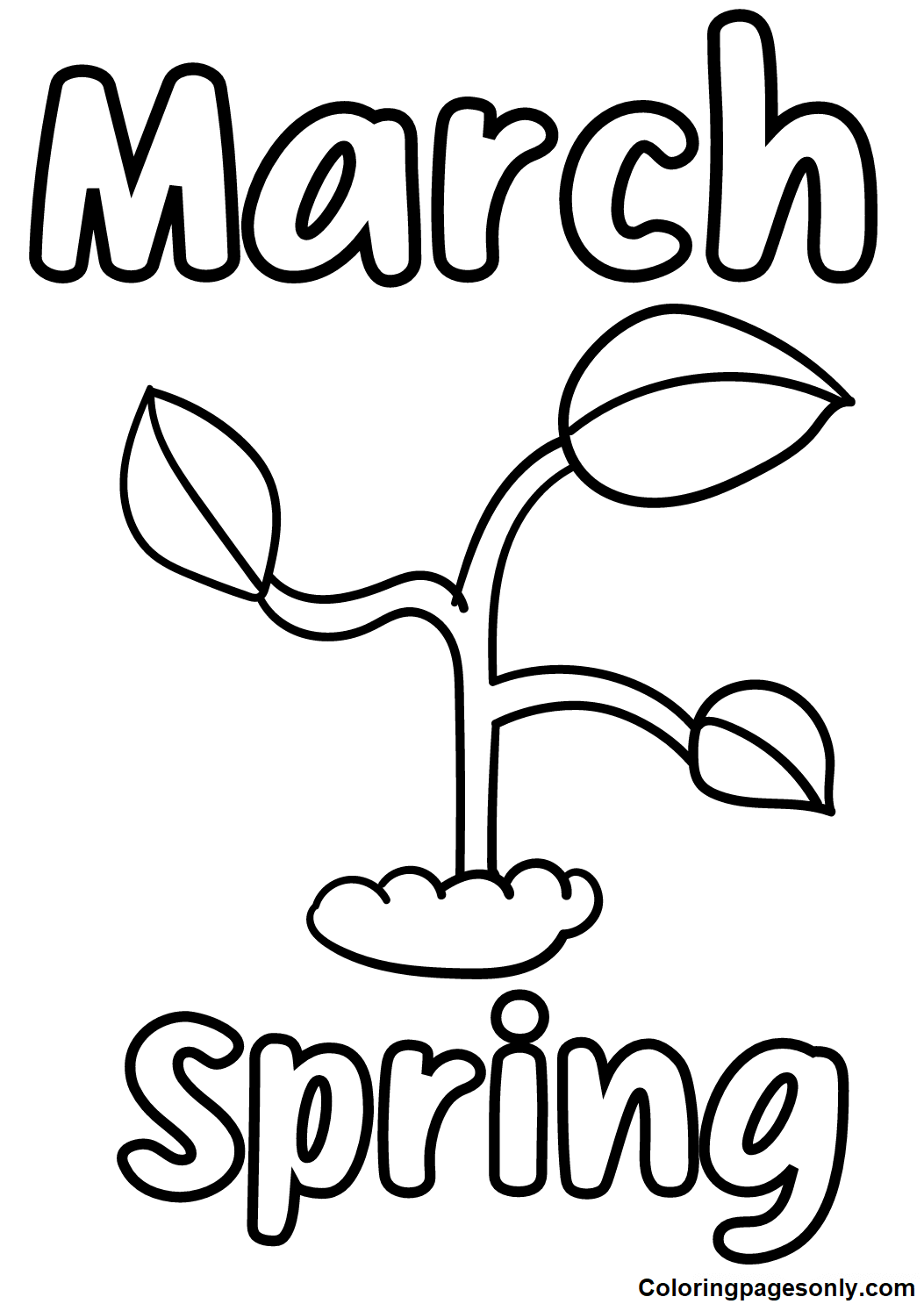 March coloring pages printable for free download