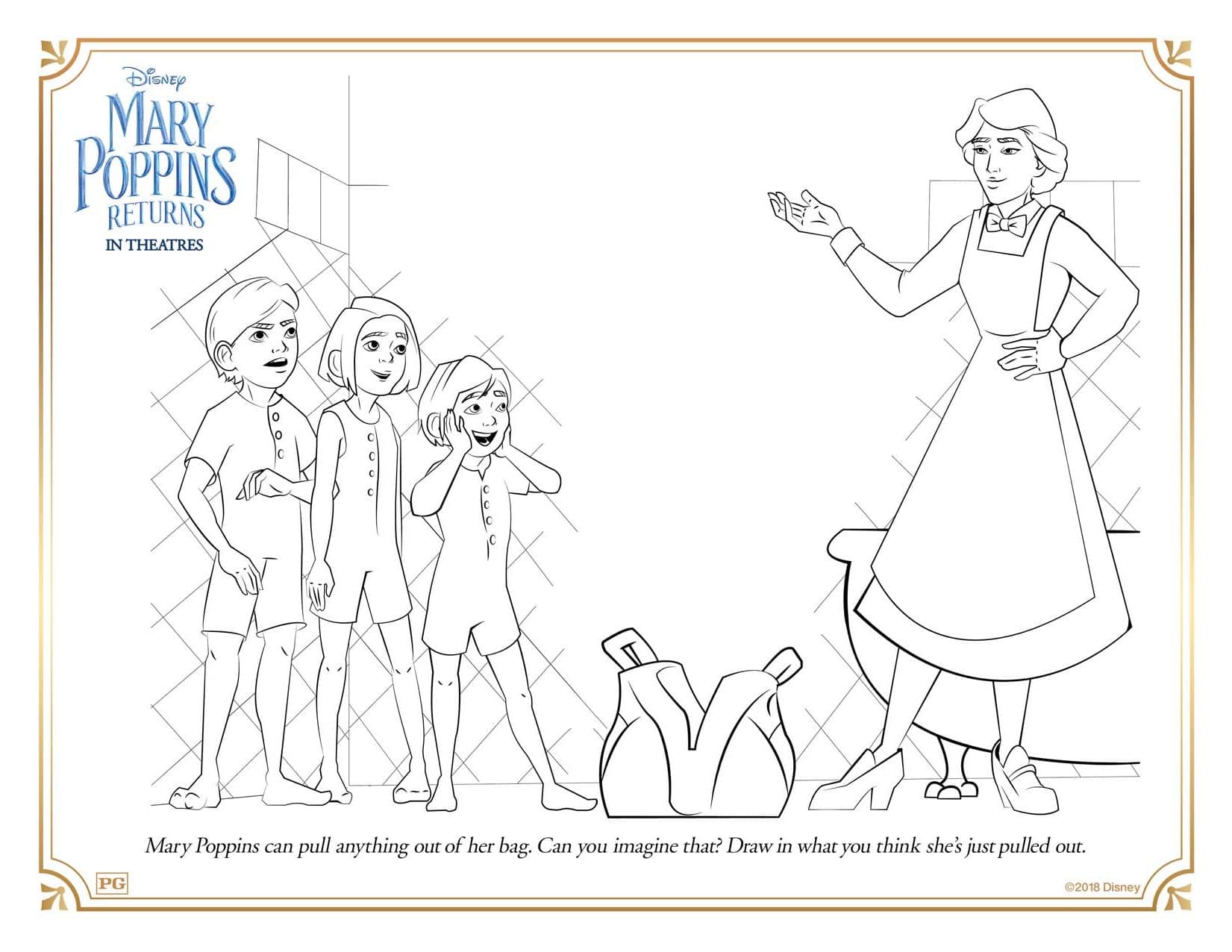 Mary poppins returns coloring pages and activity sheets crazy adventures in parenting