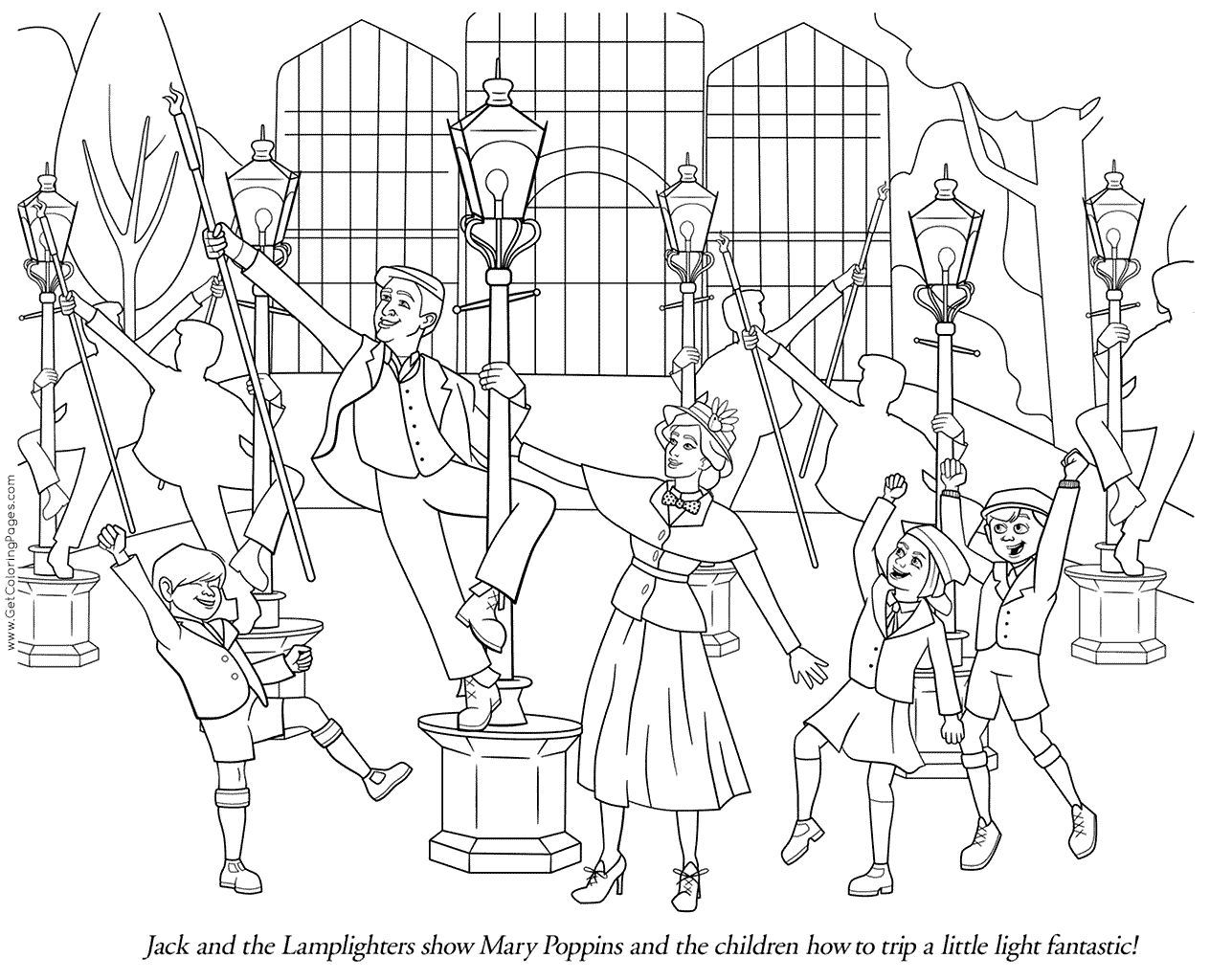 Mary poppins coloring pages