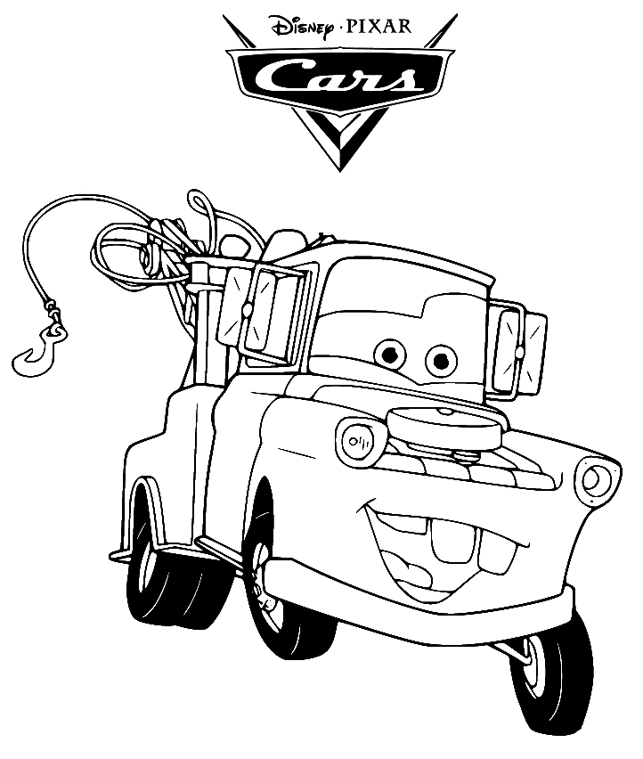 Mater coloring pages printable for free download