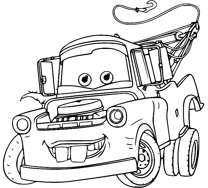 Mater coloring pages printable for free download